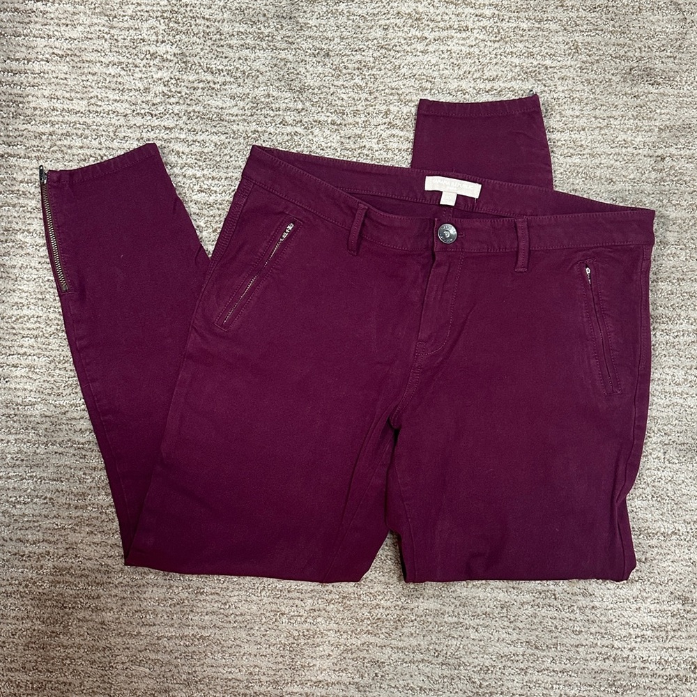 [Banana Republic] Sloan maroon skinny pants, 10